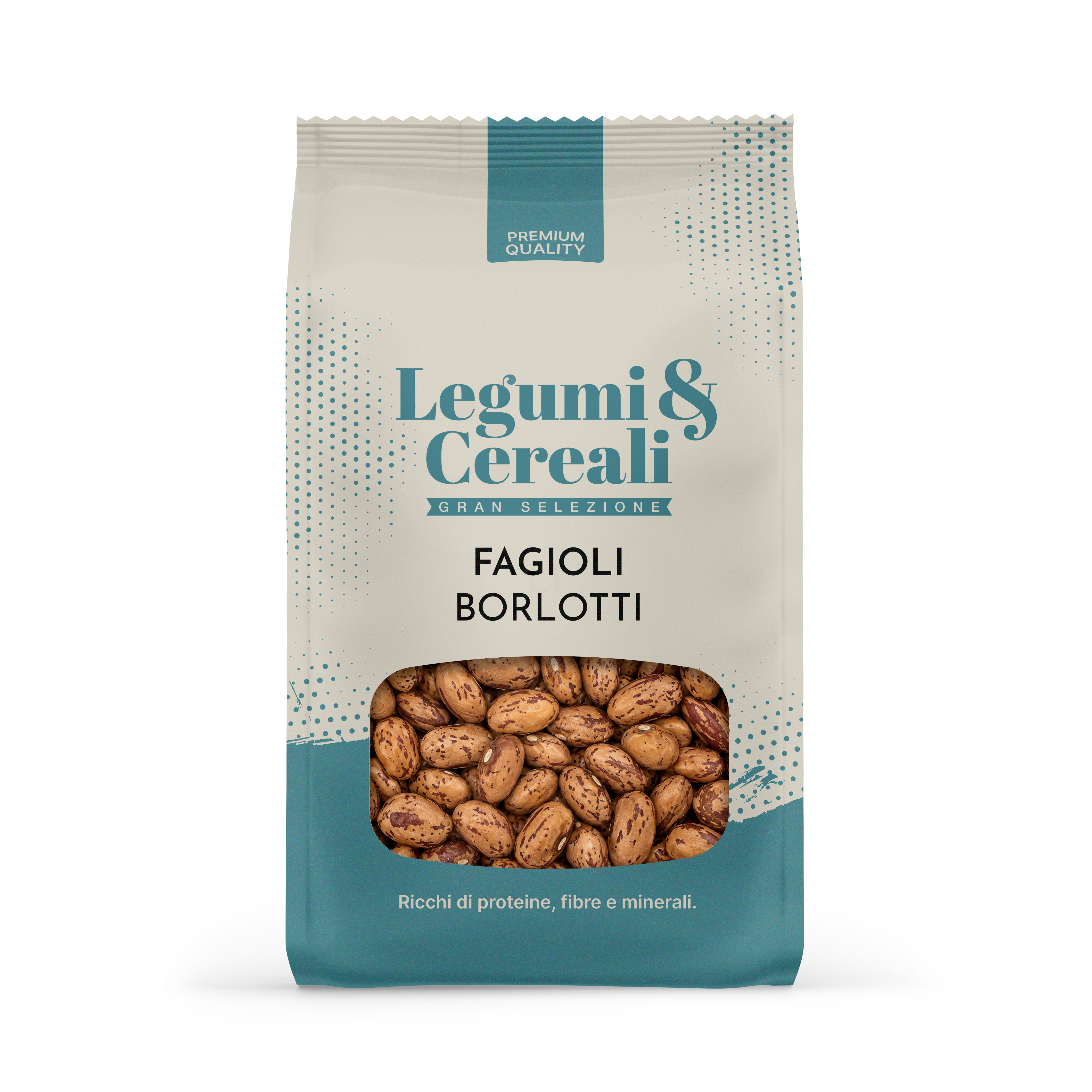 Fagioli Borlotti secchi — FAGIOLI BORLOTTI - CANADA - BUSTA G.500
