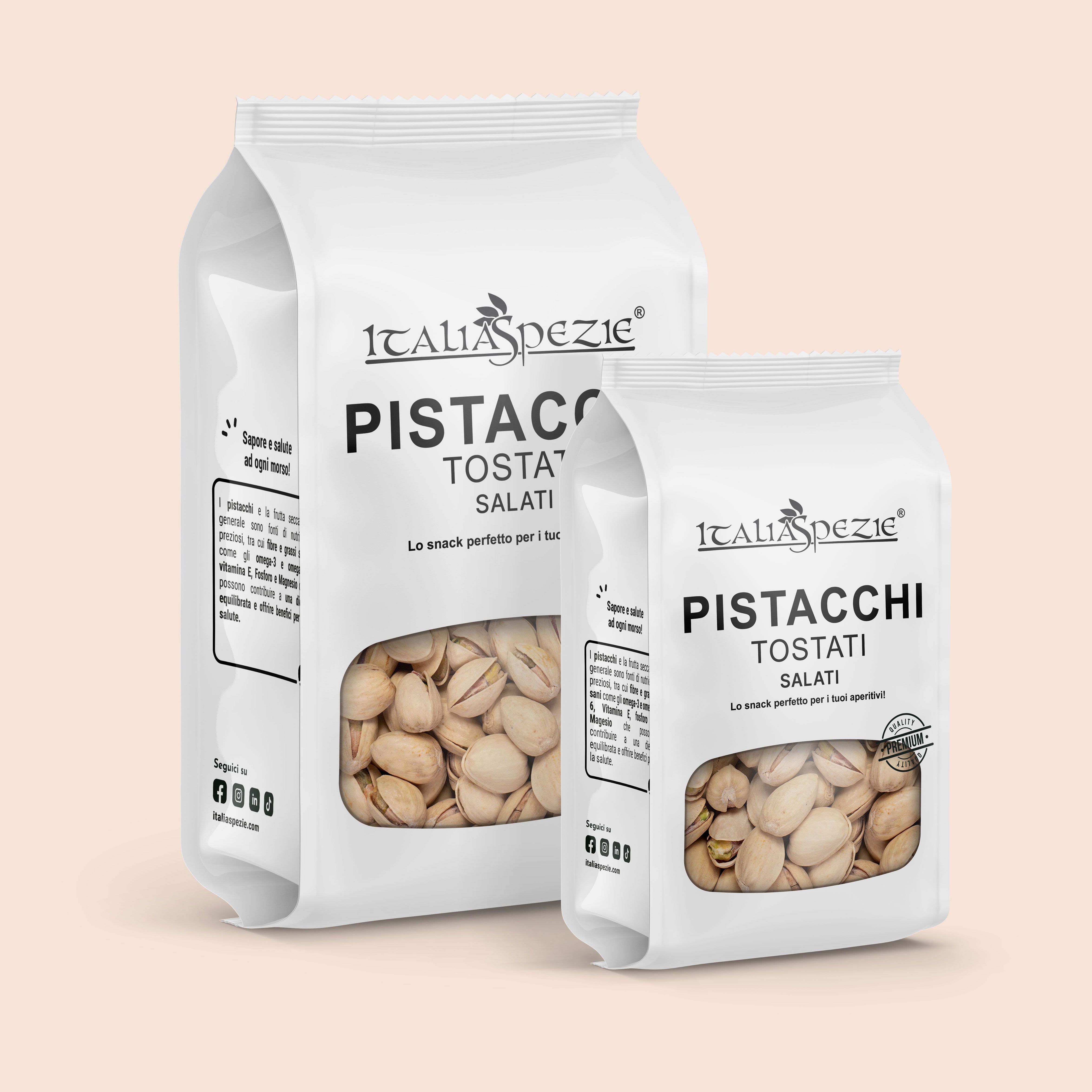 Pistacchi in Guscio Tostati Salati — BUSTA G.500