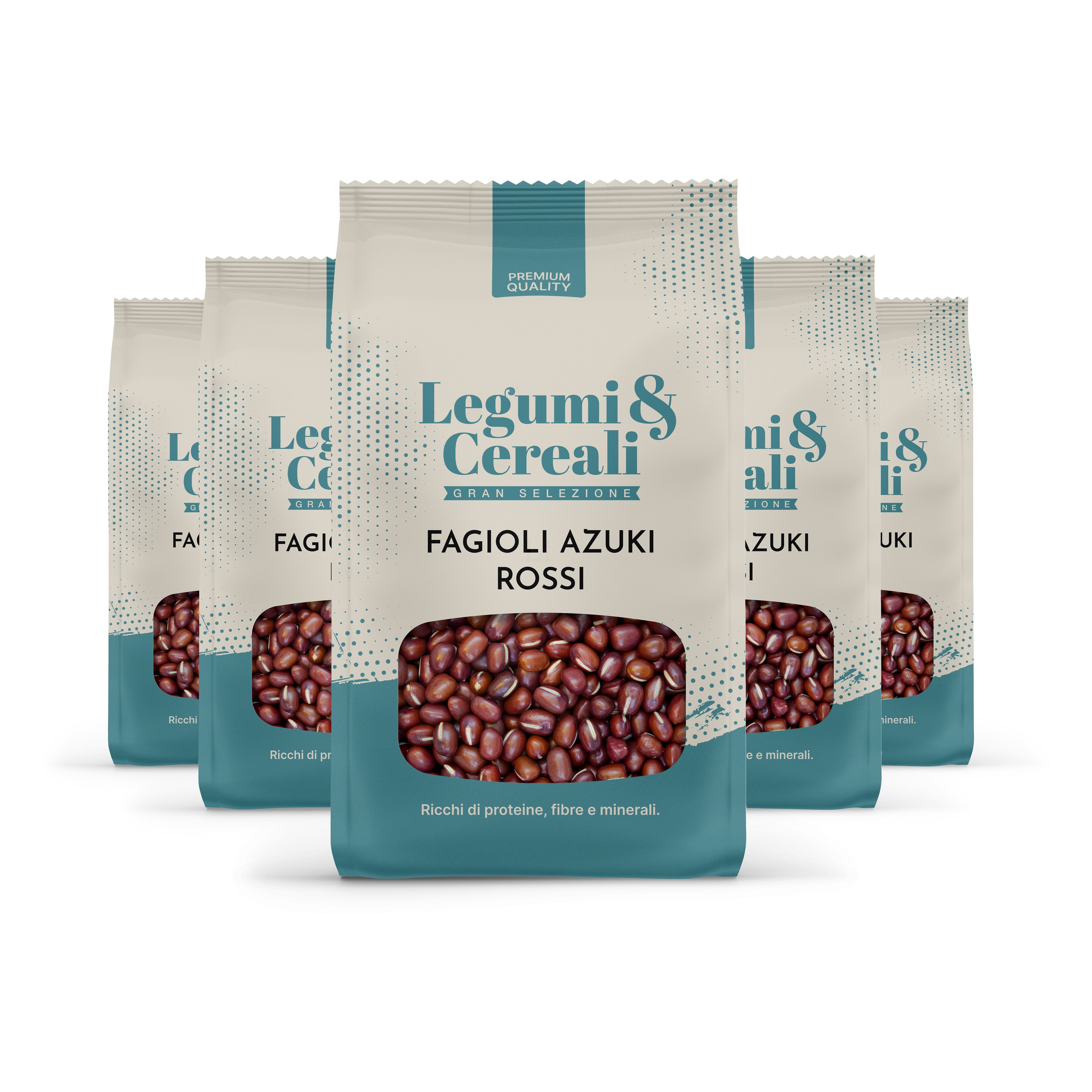Fagioli Azuki Rossi - Soia Rossa — FAGIOLI AZUCHI ROSSI - SOIA ROSSA - BUSTA G.500