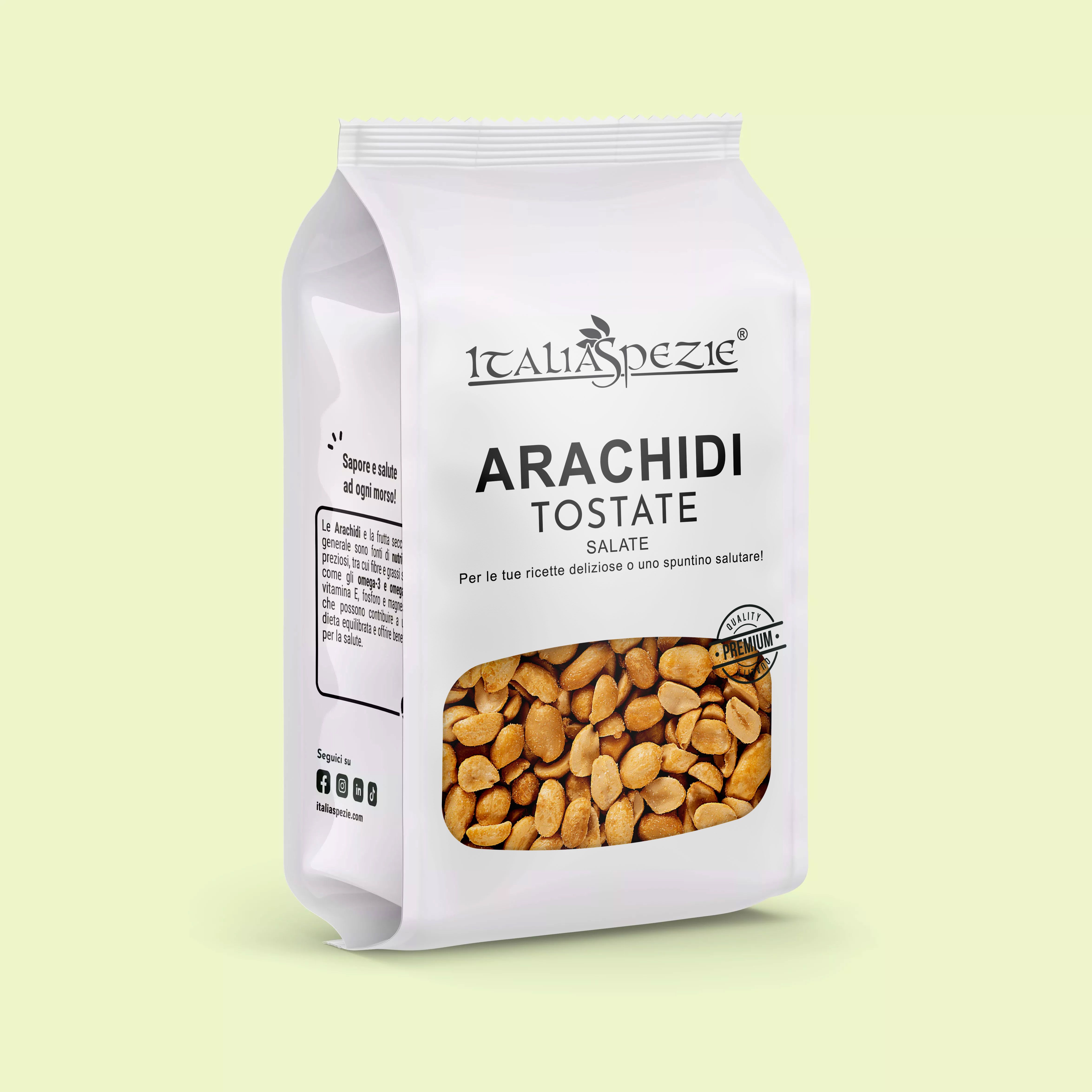 Arachidi tostate salate — ARACHIDI PELATE TOSTATE SALATE - G.400